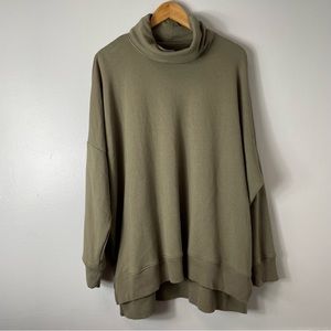 Aerie Sage Green Turtleneck Sweatshirt